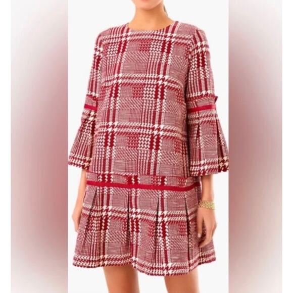 NWT Tuckernuck Cranberry Check Kennedy Dress Womens Size XXXL Plus - Picture 1 of 12